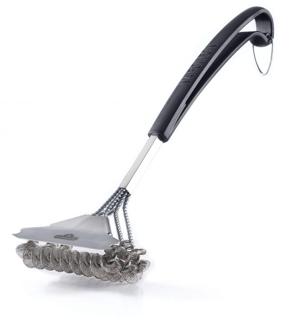 Bristle-Free Triple-Row Grill Brush