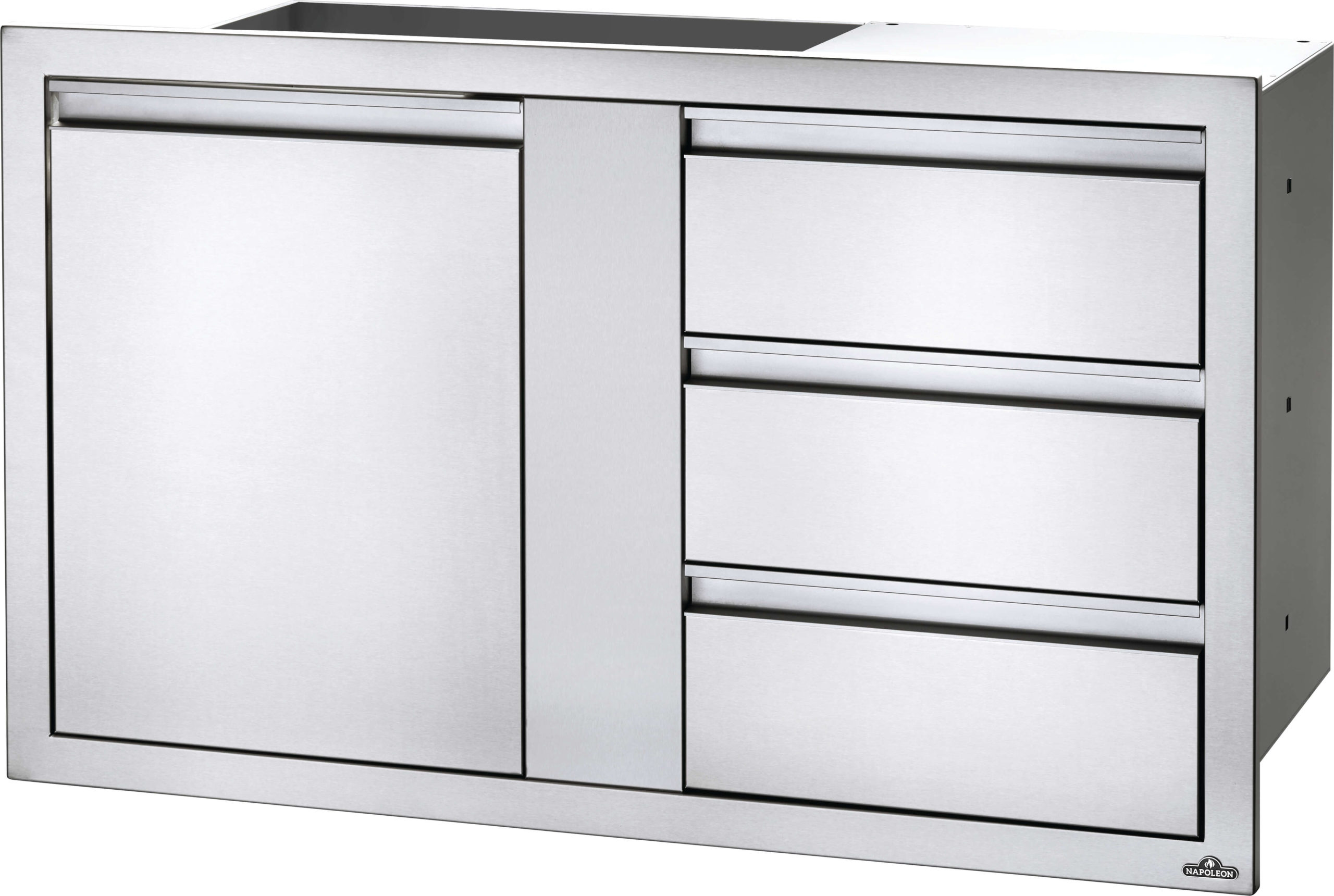 42" X 24" Large Single Door & Triple Drawer
