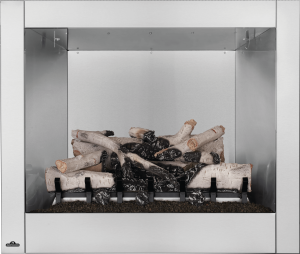 Riverside Clean Face Fireplace with Log Set
